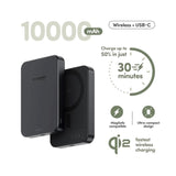 empower by PanzerGlass empower Bank - 10.000 mAh - Qi2 / MagSafe Compatible - Space Black