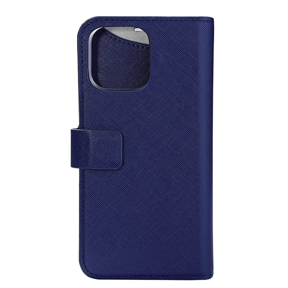 iPhone 14 Pro Max Onsala Fashion Collection Wallet Case w. Magnet - Navy Blue