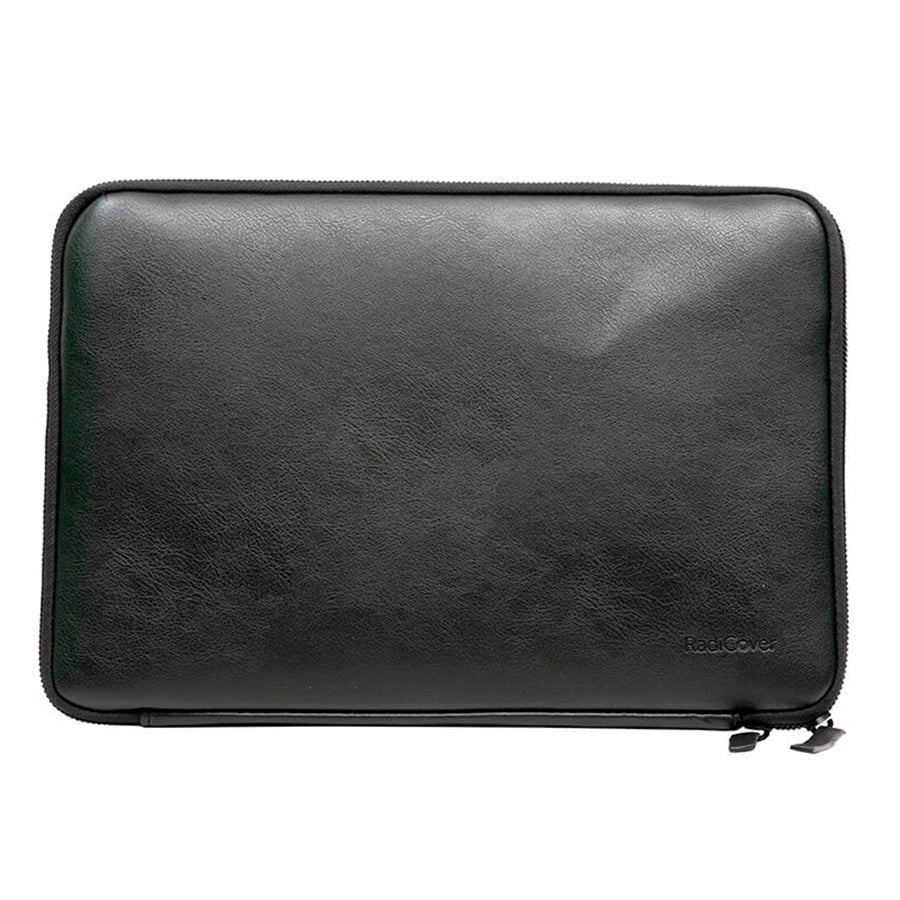 RadiCover Sleeve for Laptop 14" (34 x 23 cm) - Vegan Leather - 60% Radiation Protection - Black