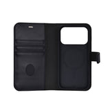 RadiCover Exclusive iPhone 17 Pro 2-in-1 Anti Radiation Leather Flip Case with Wallet - MagSafe Compatible - Black
