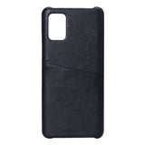 Samsung Galaxy A71 Onsala Faux Leather Case with Card Pocket - Black