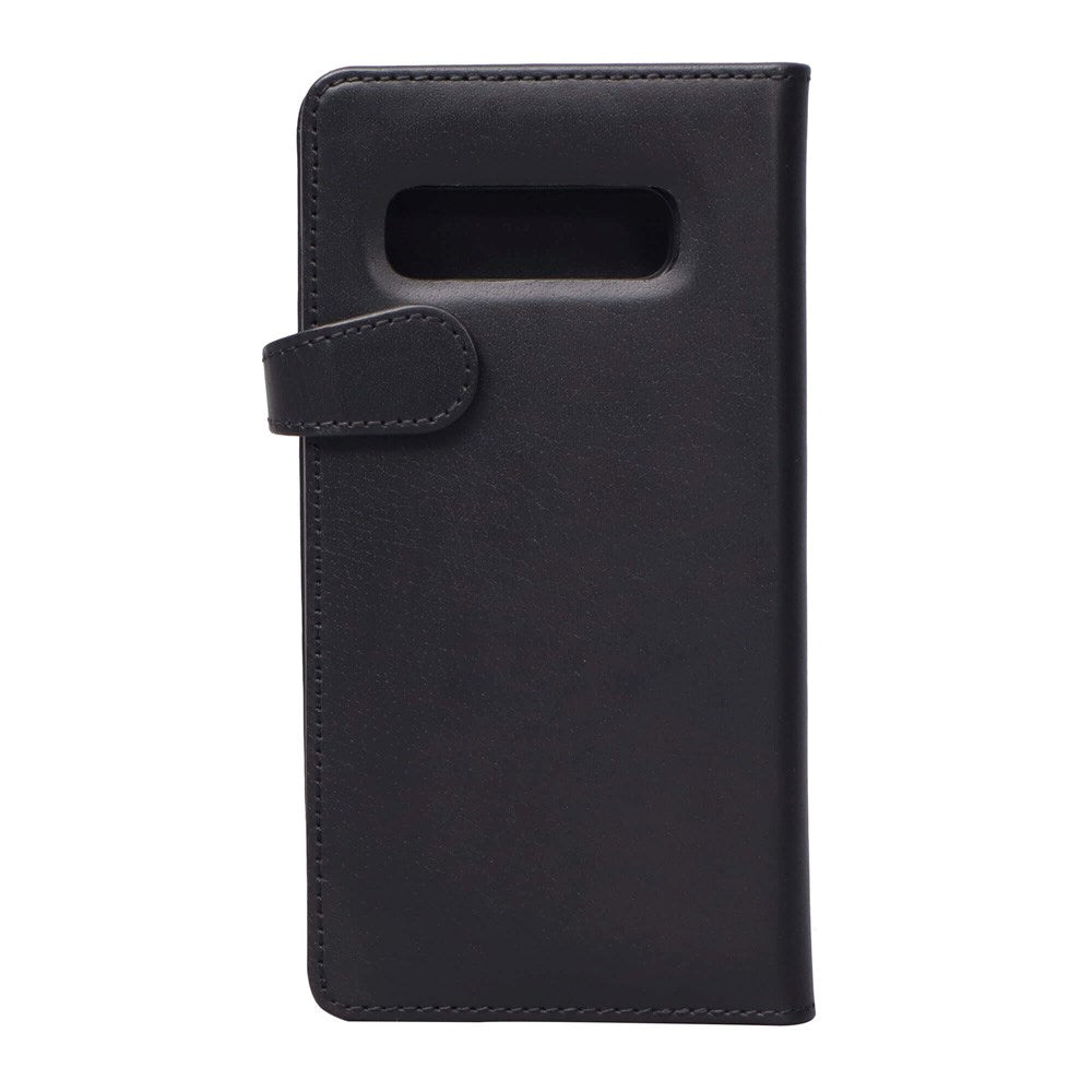 Samsung Galaxy S10+ (Plus) Buffalo 2-in-1 Genuine Leather Flip Case - Black