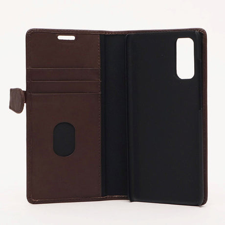 Samsung Galaxy S20 Buffalo 2-in-1 Genuine Leather Flip Case - Brown