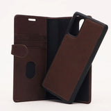 Samsung Galaxy S20 Buffalo 2-in-1 Genuine Leather Flip Case - Brown
