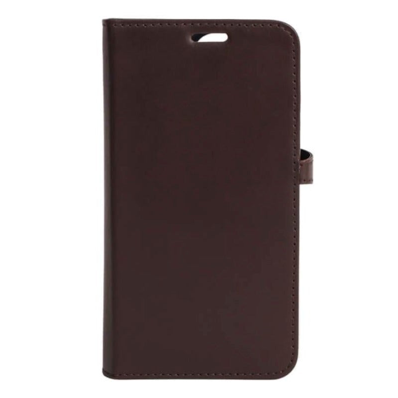 iPhone 13 Pro Buffalo 2-in-1 Wallet Genuine Leather Magnet Wallet Case - Brown