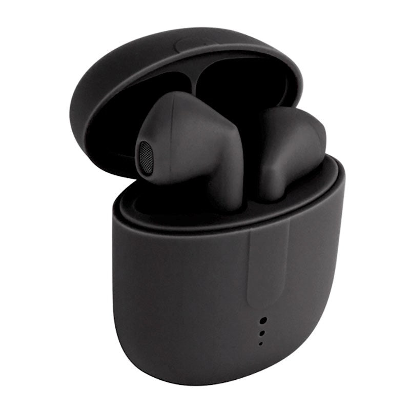 True Wireless Bluetooth In-Ear Headphones with Charging Case from Setty - Black