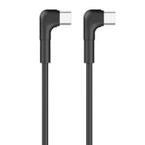 Maxlife Angled USB-C to USB-C Cable 60W - 1m - Black