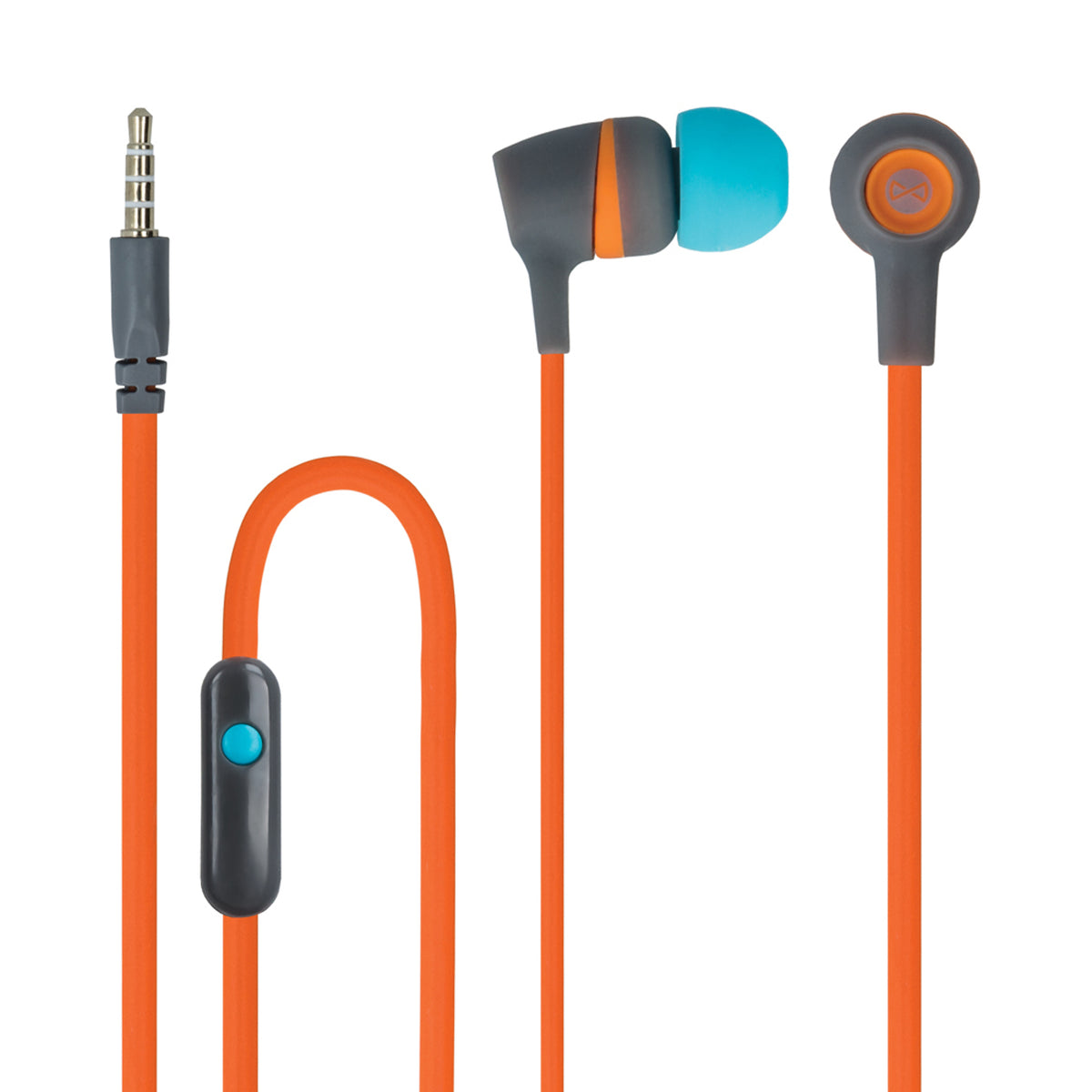 Forever 3.5mm Mini Jack Wired Headphones - Orange