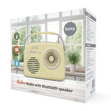Setty Retro Bluetooth Speaker with Radio - Beige