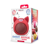 Forever Animal Bluetooth Speaker - Red Pig