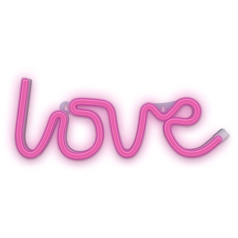 Forever Light Neon Sign LED - Pink Light with Love Motif