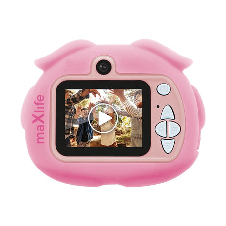 MaxLife MXKC-100 Digital Kids Camera 1080p HD - Pink