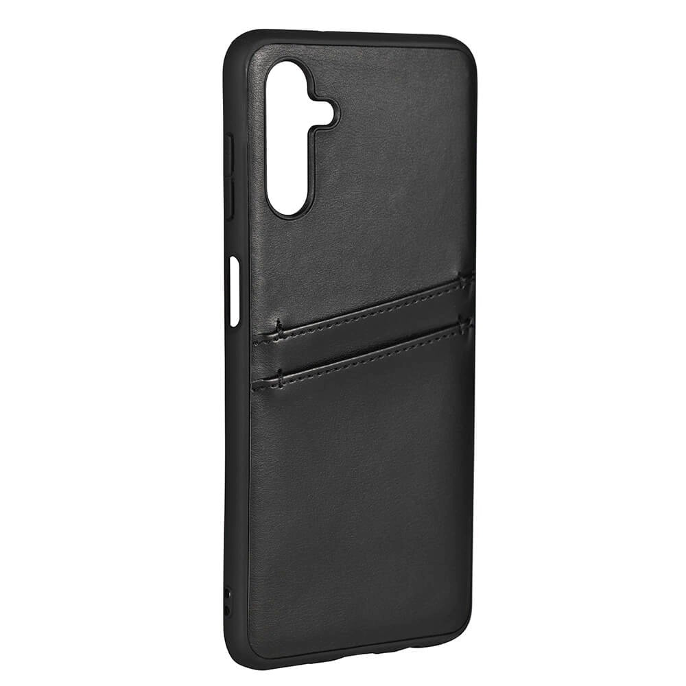 Samsung Galaxy A04s / A13 (5G) Buffalo Genuine Leather Case with Card Pocket - Black