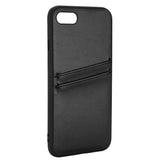 iPhone SE (2022 / 2020) / 8 / 7 Buffalo Genuine Leather Case with Card Pocket - Black
