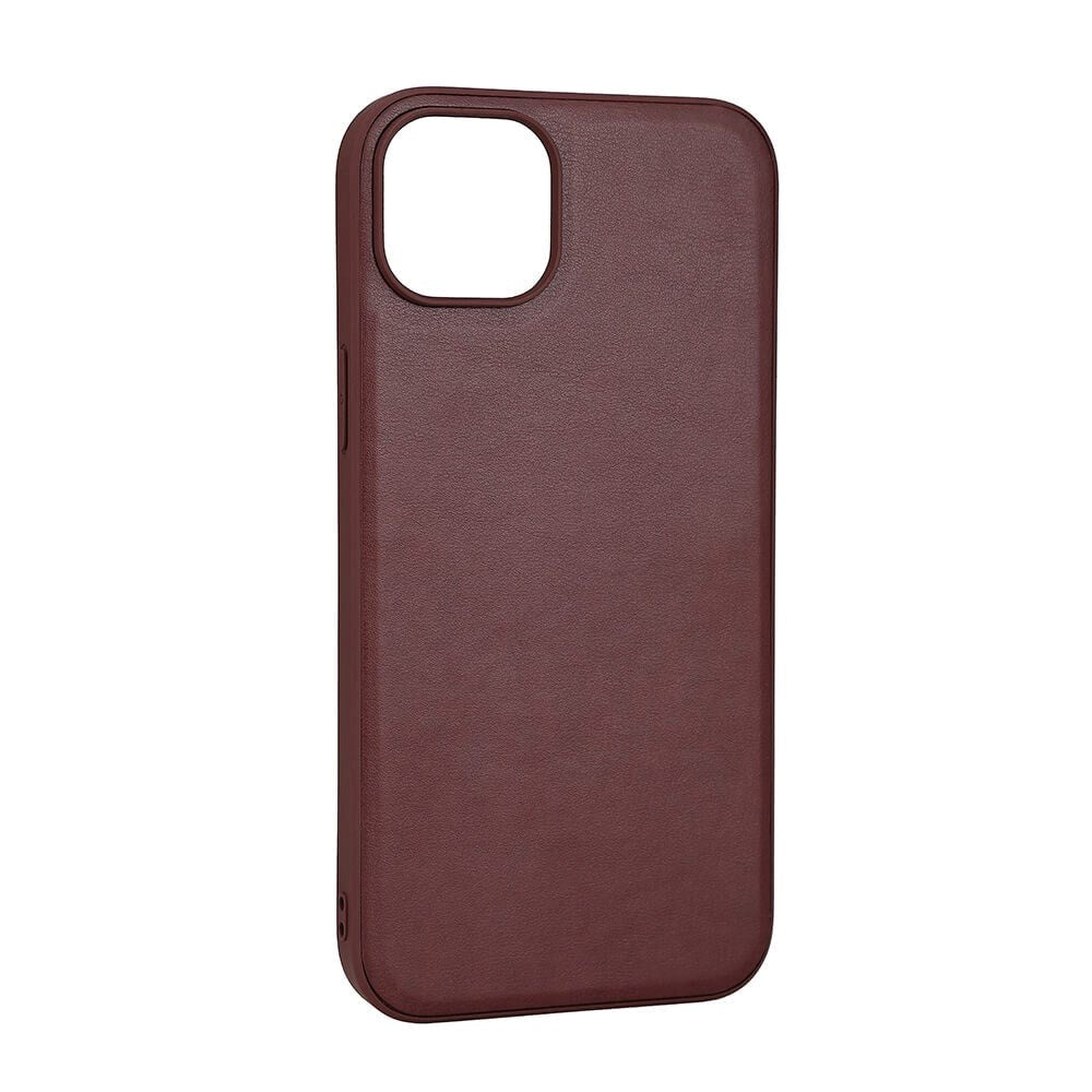 iPhone 15 Plus Buffalo Genuine Leather Case - MagSafe Compatible - Brown