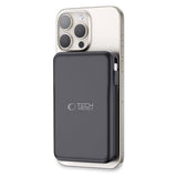 Tech-Protect LifeMag 10.000mAh PowerBank with Integrated USB-C and Lightning Cable & USB-A and USB-C Plug - MagSafe Compatible - Black