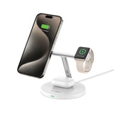 Tech-Protect A35 3-in-1 Magnetic Wireless Charger 15W - MagSafe Compatible - White