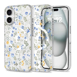 iPhone 16 Tech-Protect MagMood Case - MagSafe Compatible - Spring Flowers