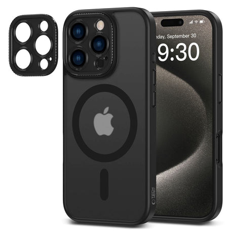 iPhone 16 Pro Max Tech-Protect Magcam Case - MagSafe Compatible - Matte Black