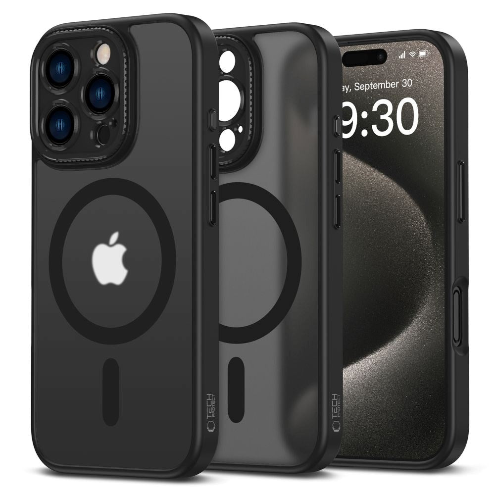 iPhone 16 Pro Max Tech-Protect Magcam Case - MagSafe Compatible - Matte Black