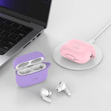 Tech-Protect Apple AirPods Pro (1st & 2nd Gen) Silicone Case with Carabiner Hook - Grey