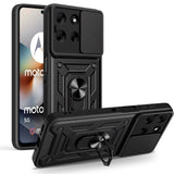 Motorola Moto G56 Tech-Protect Tough Case with Magnetic Kickstand & Camslider - Black