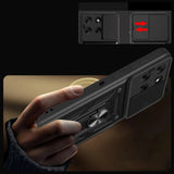 Motorola Moto G86 Tech-Protect Tough Case with Magnetic Kickstand & Camslider - Black