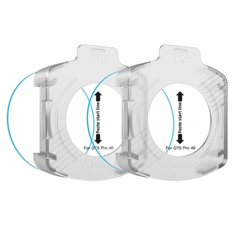 Huawei Watch GT 5 Pro (46mm) Tech-Protect Easy Set+ Screen Protection Set with Mounting Frame - 2 pcs. - Transparent