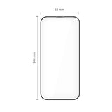 iPhone 17 Tech-Protect Quick Set+ Screen Protection Glass - 2 pcs - Transparent / Black Edge