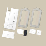 iPhone 17 Tech-Protect Quick Set+ Screen Protection Glass - 2 pcs - Transparent / Black Edge