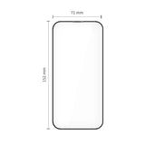 iPhone Air Tech-Protect Quick Set+ Screen Protection Glass - 2 pcs - Transparent / Black Edge