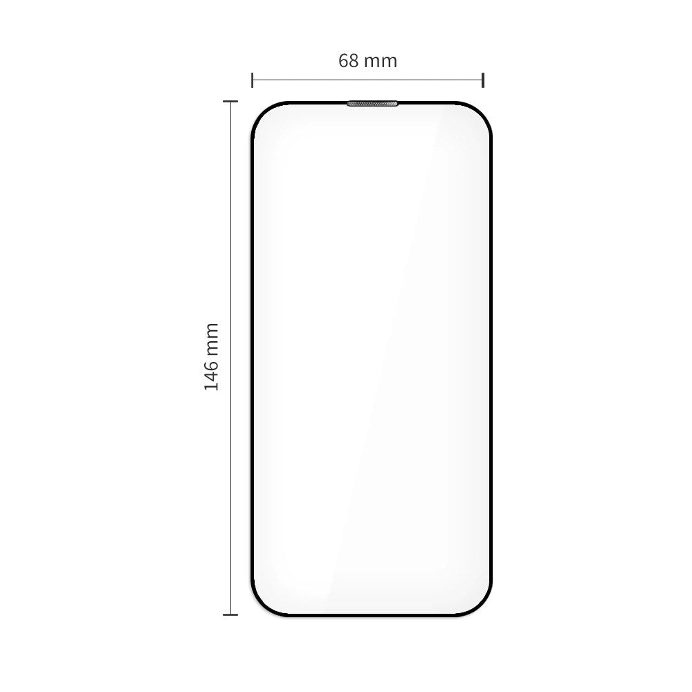 iPhone 17 Pro Tech-Protect Quick Set+ Screen Protection Glass - 2 pcs - Transparent / Black Edge