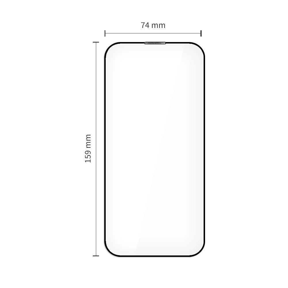 iPhone 17 Pro Max Tech-Protect Quick Set+ Screen Protection Glass - 2 pcs - Transparent / Black Edge