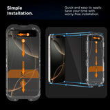 iPhone 17 Pro Max Tech-Protect Quick Set+ Screen Protection Glass - 2 pcs - Transparent / Black Edge