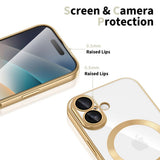 iPhone 17 Tech-Protect MagFlex Case - MagSafe Compatible - Gold / Transparent