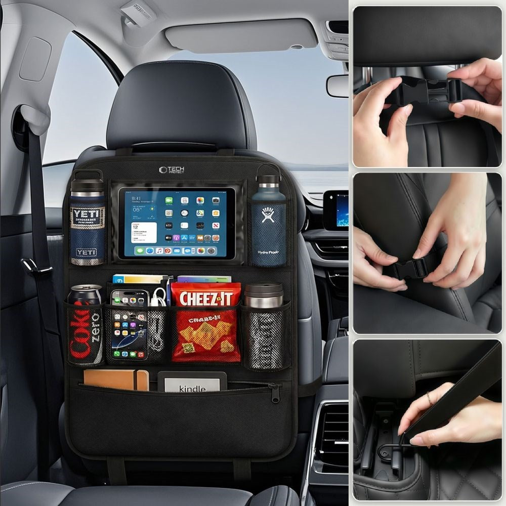 Tech-Protect Rear Seat Storage and Organization Cover - Black