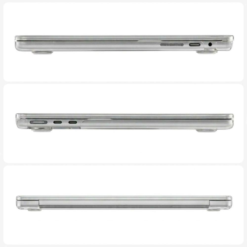 MacBook Pro 16 M5/M4/M3/M2/M1 (2026-2021) Tech-Protect Softshell Case - Transparent