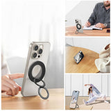 Tech-Protect MagSafe Ring Holder for Mobile with Carbon Design - MagSafe Compatible - Black