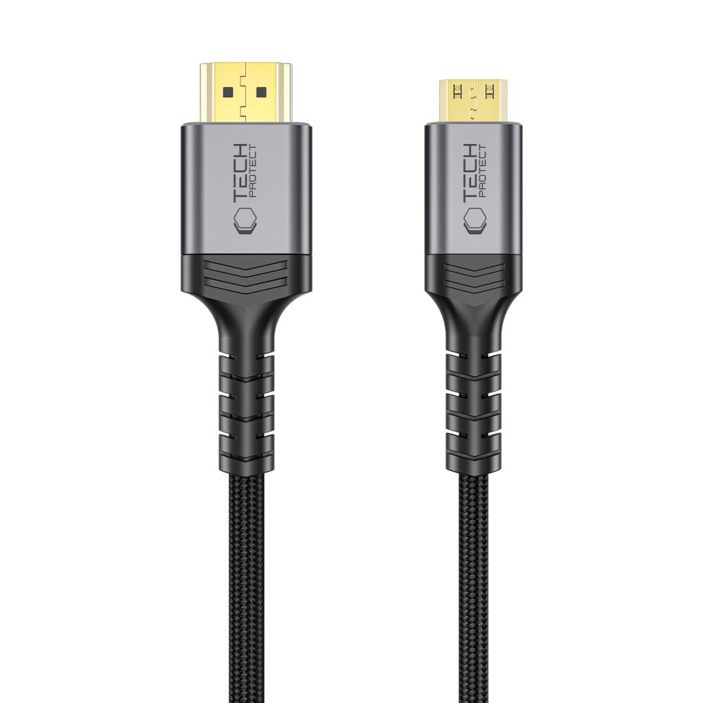 Tech-Protect UltraBoost Mini HDMI to HDMI Cable - 2m - Black