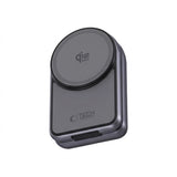 Tech-Protect A53 3-in-1 25W Wireless Charger: Smartphone & Smartwatch & Earphones - MagSafe / Qi2 Compatible - Dark Grey