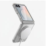 Samsung Galaxy Z Flip8 Tech-Protect Flexair Hybrid Case - MagSafe Compatible - Transparent