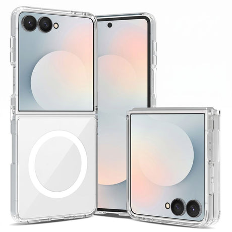 Samsung Galaxy Z Flip8 Tech-Protect Flexair Hybrid Case - MagSafe Compatible - Transparent