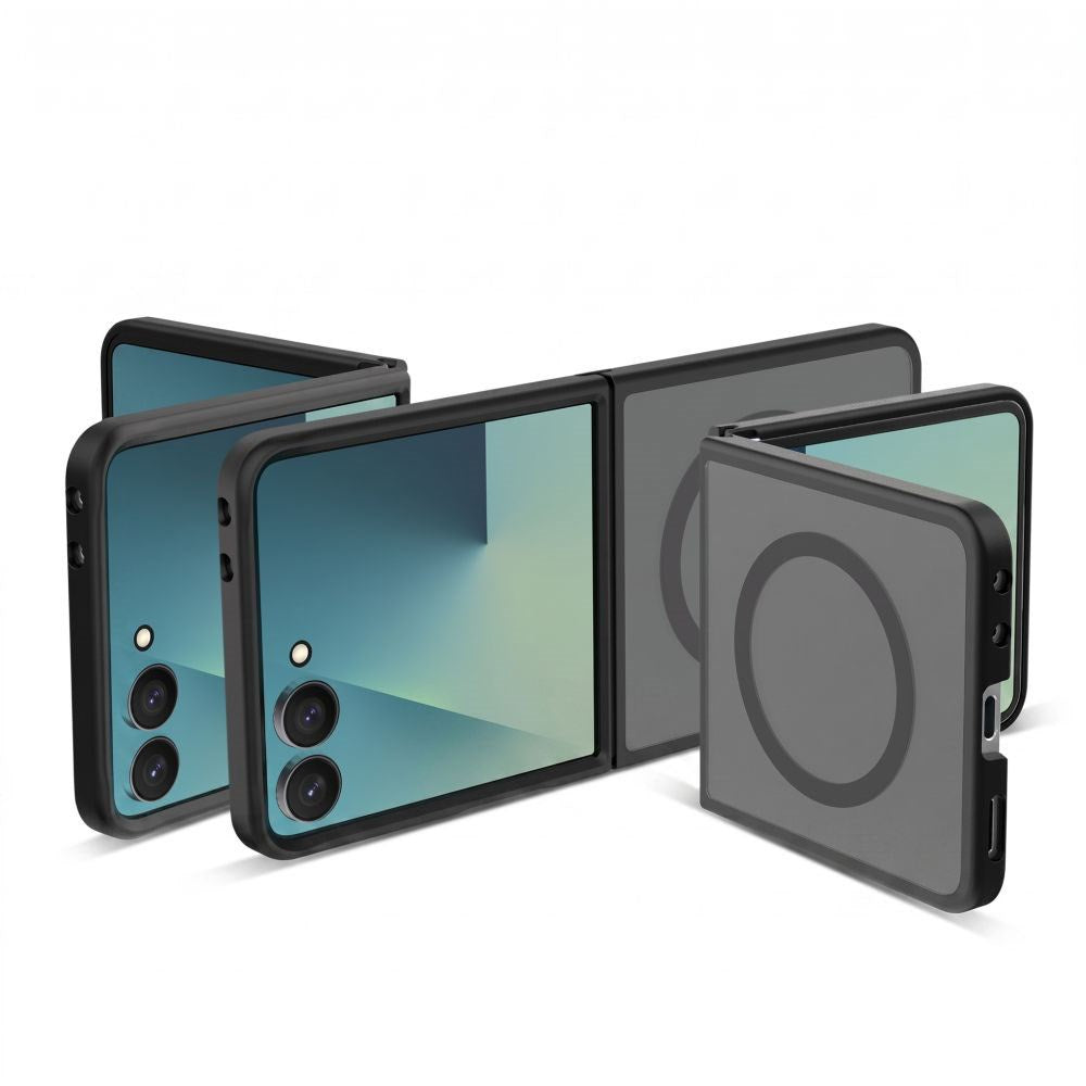Samsung Galaxy Z Flip8 Tech-Protect MagMat Case - MagSafe Compatible - Matte Black