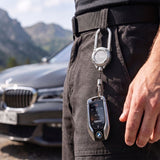 Tech-Protect URBANLOOP Anti-Theft Keychain with Yoyo Lanyard - Silver