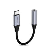 USB-C to Mini Jack 3.5mm DAC Adapter Tech-Protect UltraBoost - Grey