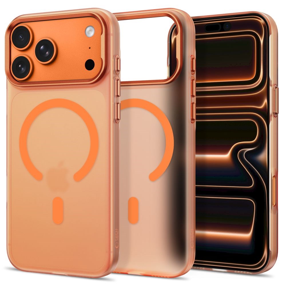 iPhone 18 Pro / 17 Pro Tech-Protect MagZero Case - MagSafe Compatible - Matte Cosmic Orange
