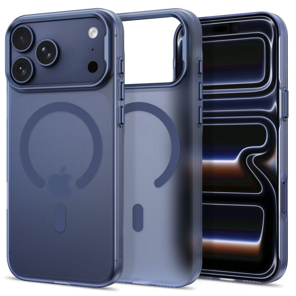 iPhone 18 Pro / 17 Pro Tech-Protect MagZero Case - MagSafe Compatible - Matte Deep Blue