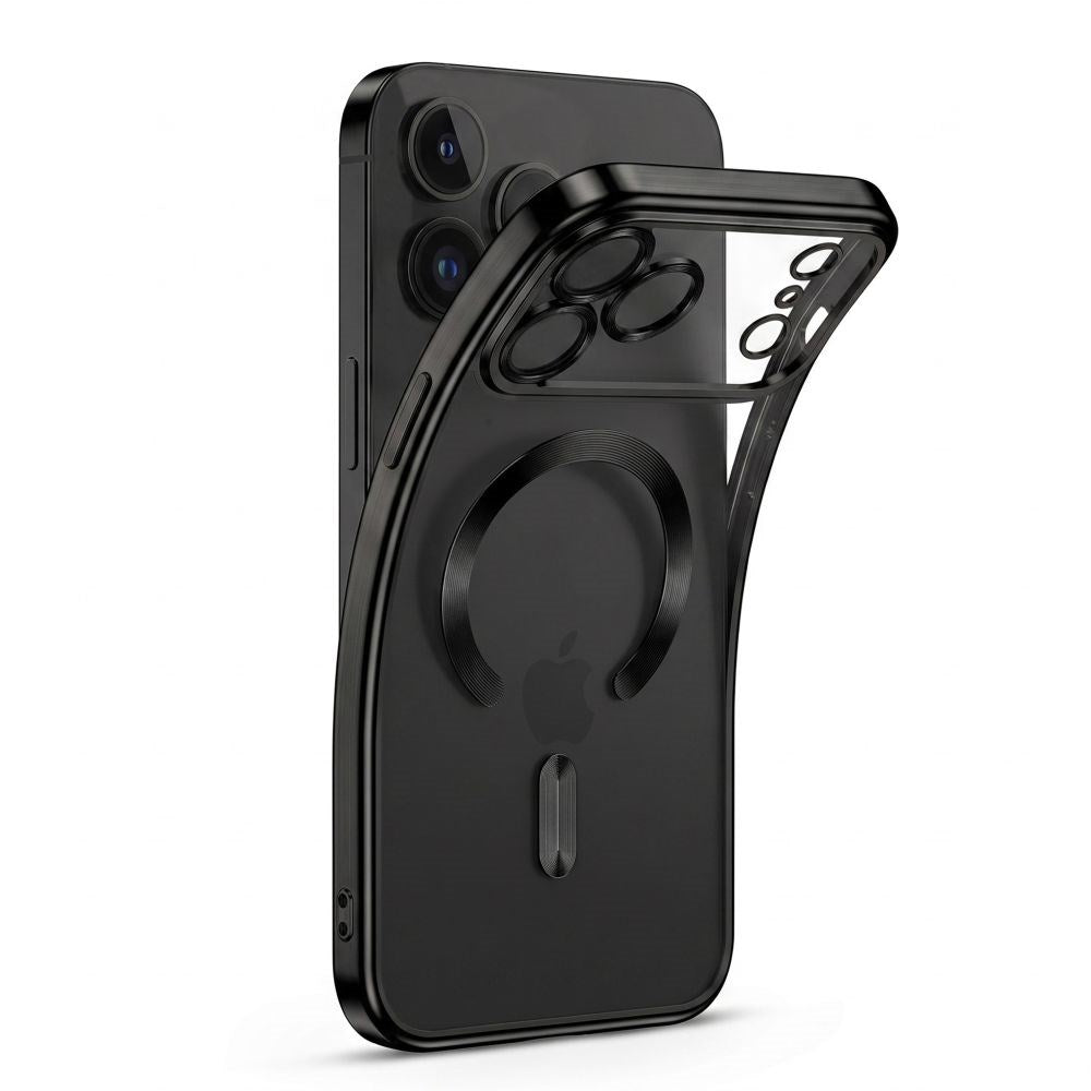 iPhone 18 Pro / 17 Pro Tech-Protect MagFlex Case - MagSafe Compatible - Black / Transparent