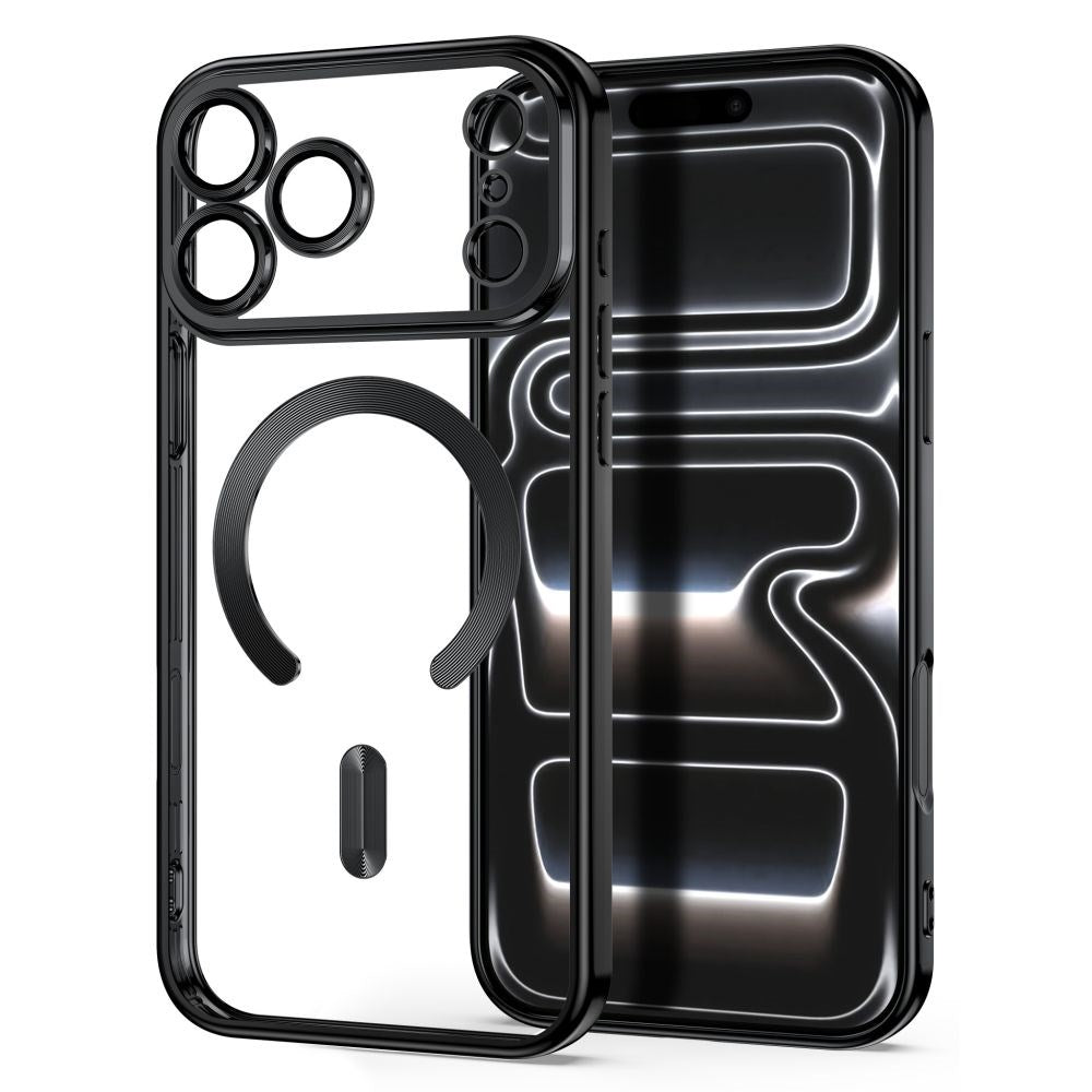 iPhone 18 Pro / 17 Pro Tech-Protect MagFlex Case - MagSafe Compatible - Black / Transparent