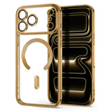iPhone 18 Pro / 17 Pro Tech-Protect MagFlex Case - MagSafe Compatible - Transparent / Gold